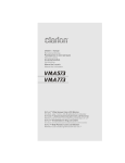 Clarion VMA573 User's Manual