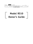 Clarion RS10 User's Manual