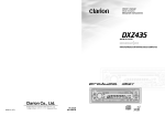 Clarion ProAudio DXZ435 User's Manual