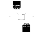 Clarion OHM642 User's Manual