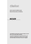 Clarion NX509 User's Manual