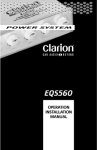 Clarion MCD360 User's Manual