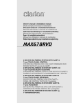 Clarion MAX678RVD User's Manual