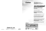 Clarion DXZ838RMP User's Manual