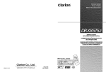 Clarion DRX8575z User's Manual