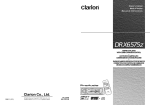 Clarion DRX6575z User's Manual