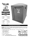 Clam Corp Clam 2000 8309 User's Manual