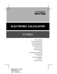 Citizen CT-600J User's Manual