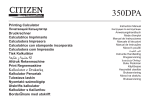 Citizen 350DPA User's Manual