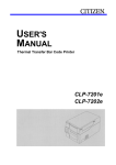 Citizen Systems CLP-7201e User's Manual