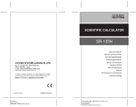 Citizen Systems Calculator SR-135N User's Manual