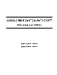 CITC FX Jungle Mist System Anti-Drip User's Manual