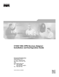 Cisco Systems C7200 User's Manual
