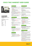 Cisco Systems 7962 User's Manual