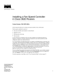 Cisco Systems 3620 User's Manual