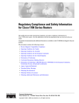Cisco Systems 1700 User's Information Guide