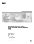 Cisco Systems 1300 Series User's Manual