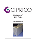 Ciprico Media Vault 4105 Series User's Manual
