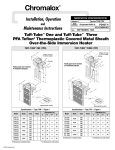 Chromalox TUFF-TUBE PD437-4 User's Manual