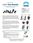Chimera Versi Bracket 2801 User's Manual
