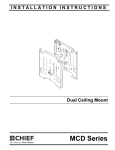 Chief Manufacturing TV Mount mcd User's Manual
