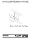 Chief Manufacturing MIWRF Series User's Manual