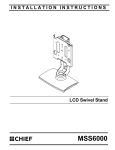 Chief Manufacturing MSS6000 User's Manual