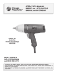 Chicago Pneumatic CP8750 User's Manual