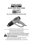 Chicago Electric 96289 User's Manual