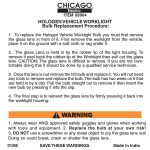 Chicago Electric 93904 User's Manual