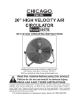 Chicago Electric 66878 User's Manual