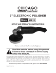 Chicago Electric 66615 User's Manual