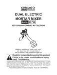 Chicago Electric 65760 User's Manual