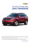 Chevrolet 2015 Traverse Get To Know Manual