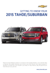Chevrolet 2015 Tahoe Get To Know Manual