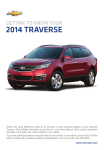 Chevrolet 2014 Traverse Get To Know Manual