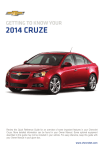 Chevrolet 2014 Cruze Get To Know Manual