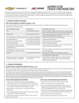 Chevrolet 2014 Camaro Coupe Preparation Manual