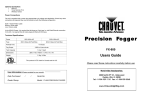 Chauvet FX-800 User's Manual