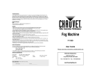 Chauvet F-1050 User's Manual