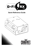 Chauvet Oven D-Fi 2.4 Rx User's Manual
