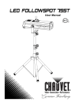 Chauvet 75ST User's Manual