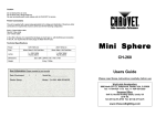 Chauvet CH-260 User's Manual