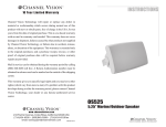 Channel Vision OS525 User's Manual
