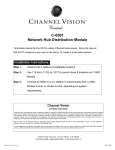 Channel Vision C-0501 User's Manual