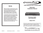 Channel Plus 5515 User's Manual