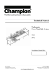 Champion Power Equipment PP-3 User's Manual