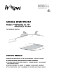 Chamberlain WD822KS User's Manual