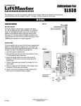 Chamberlain SL930 User's Manual