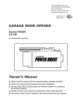 Chamberlain PD200 User's Manual